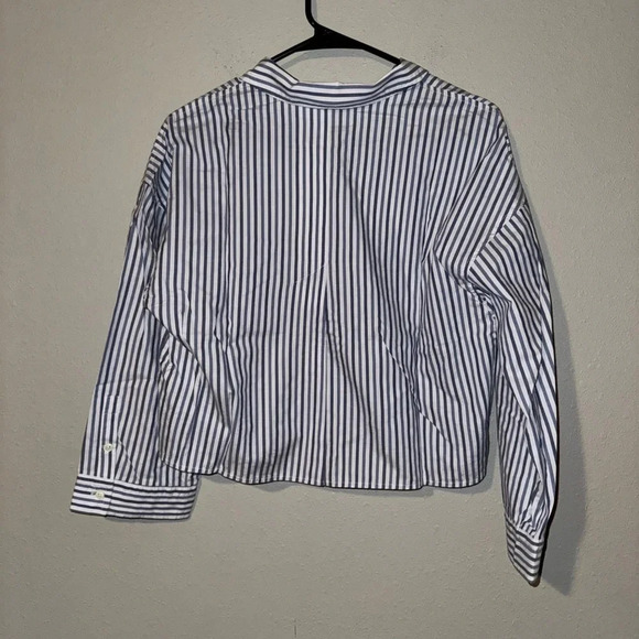 New Everlane The Woven P.J. Top Blue Stripe XS - Picture 2 of 7